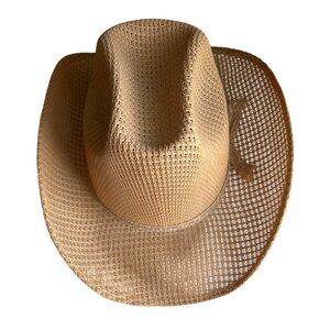 Summit Hats Houston Tan Straw Cowboy Hat Made In Mexico Size 7